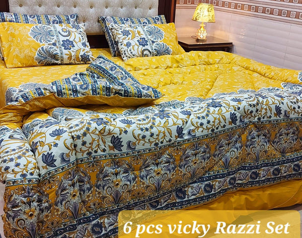 6 PCs Winter Razai Set HM-7