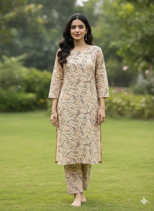 2 Piece Unstitched Digital Print Suit J-0010