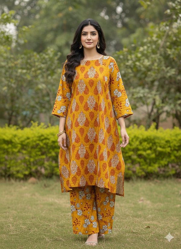 2 Piece Unstitched Digital Print Suit J-003