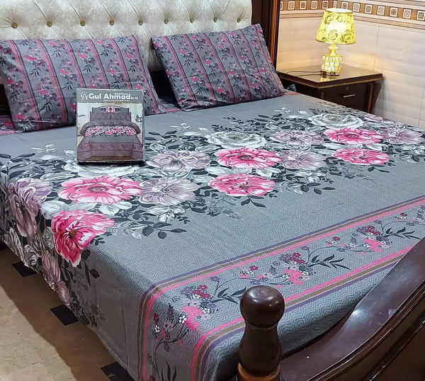 3 PCs Bedsheet King Size SM268