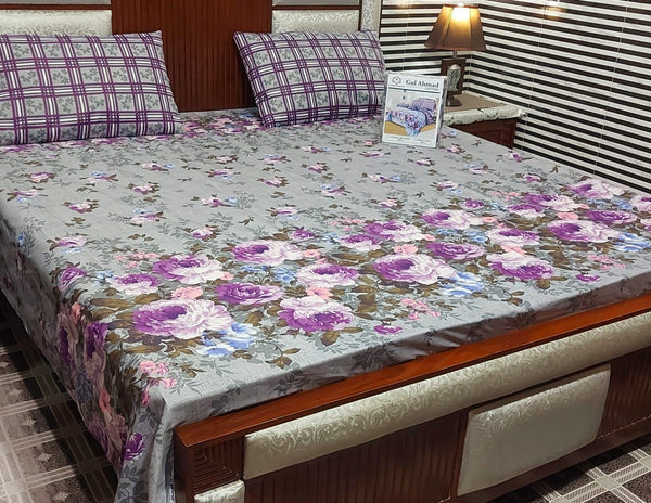 3 PCs Bedsheet King Size SM263