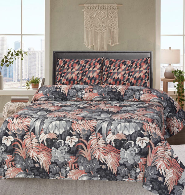 Printed Bedsheet Set 3pc HB-028