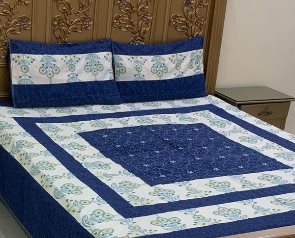 Patchwork Bedsheet 3 PCs King Size SM289