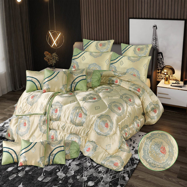 Luxuary Bridal Razai Set 14 PCs Shanghai Fabric